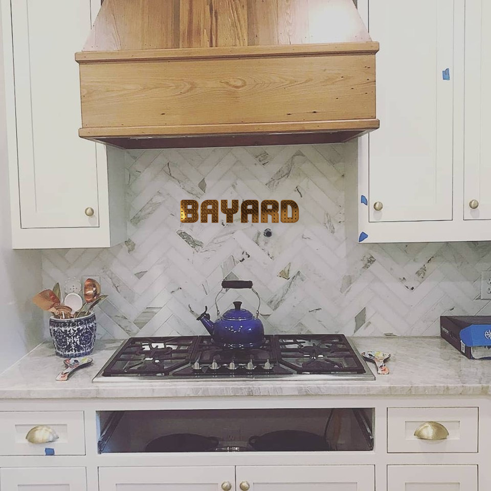 Customer kitchen backsplash