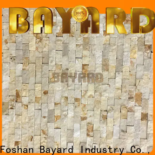 Bayard beige marble and glass mosaic tile factory price
