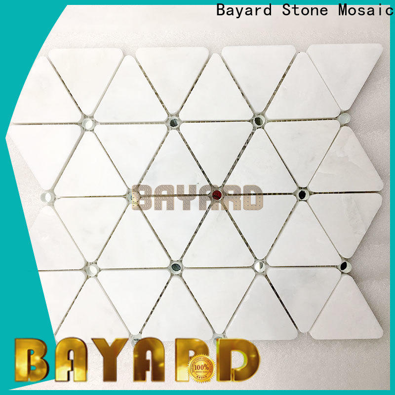 Bayard pattern pebble mosaic tile supplier for bathroom