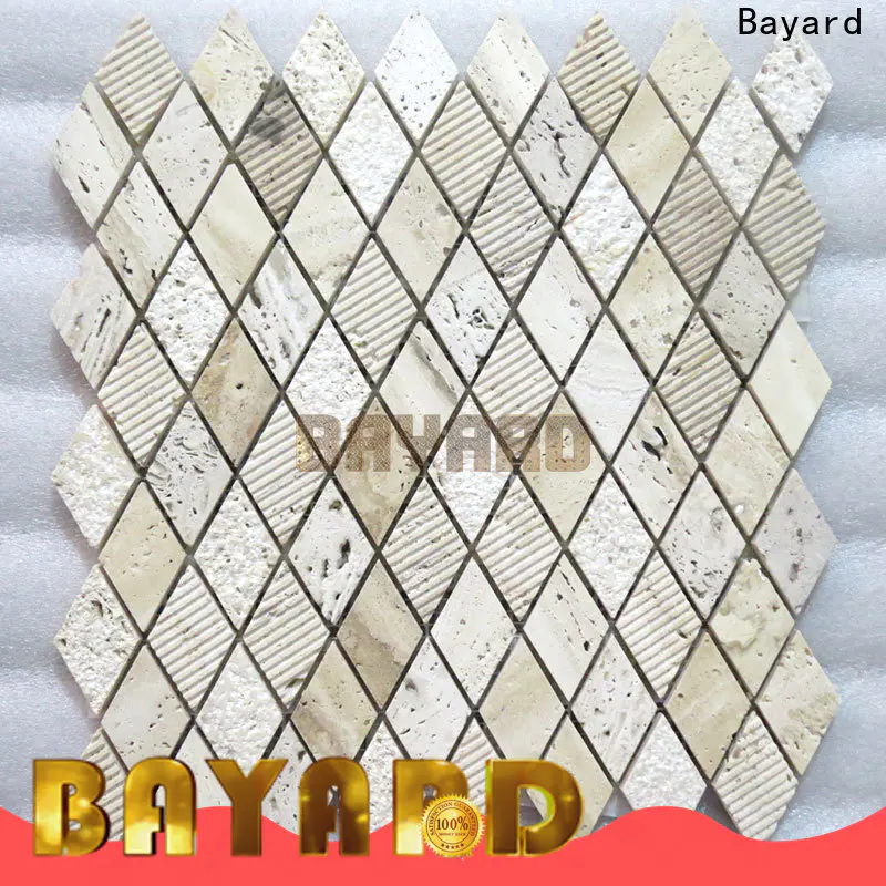 Bayard travertine dark mosaic tile supplier for decoration