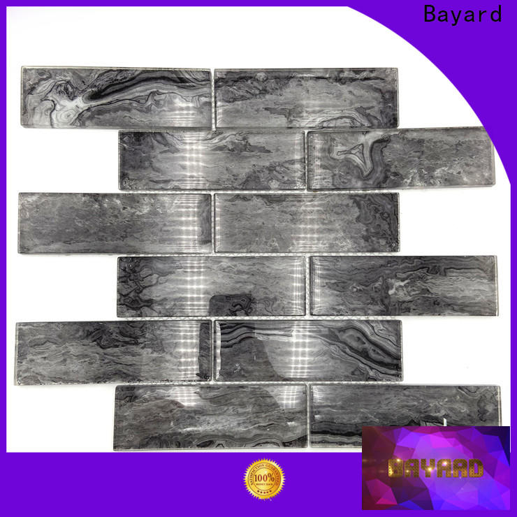 Bayard imitated green glass mosaic tiles factory price for decoration