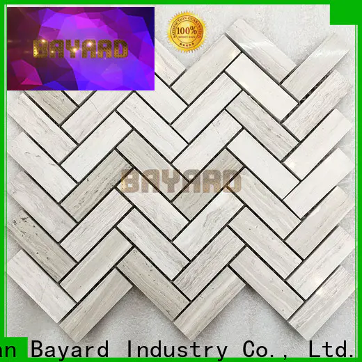 Bayard grey home depot mosaic tile factory for TV wall