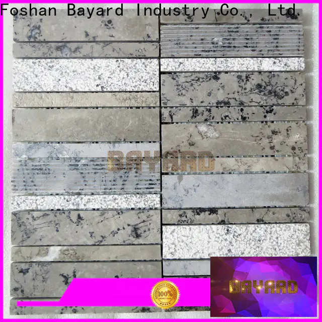 Bayard sheets grey mosaic tiles for decoration