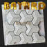 Bayard flower glass and stone mosaic tile for foundation