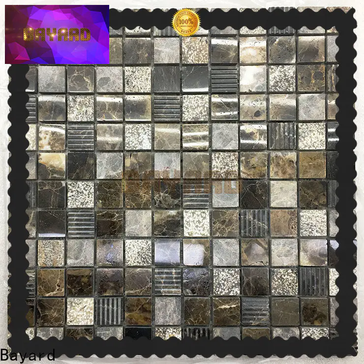 high quality stone mosaic dark for supermarket