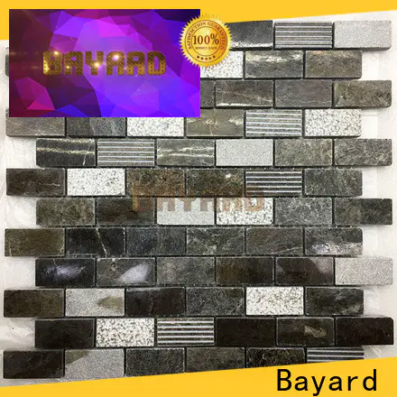 Bayard marquina grey mosaic tiles