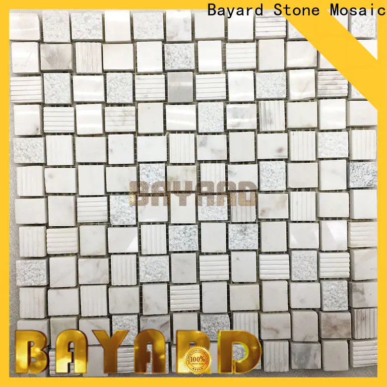 Bayard profdssional black and silver mosaic tiles in different shapes for bathroom
