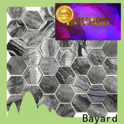 Bayard affordable glass mosaic tile sheets factory price for foundation