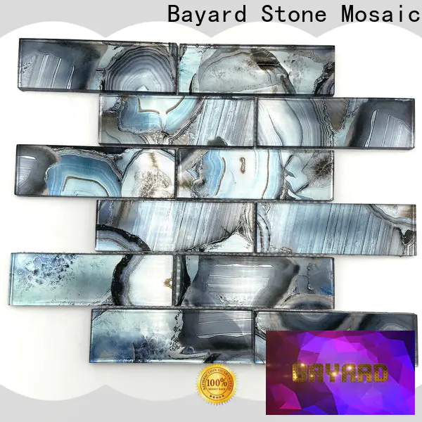 Bayard good-looking clear glass mosaic tiles newly for hotel lobby
