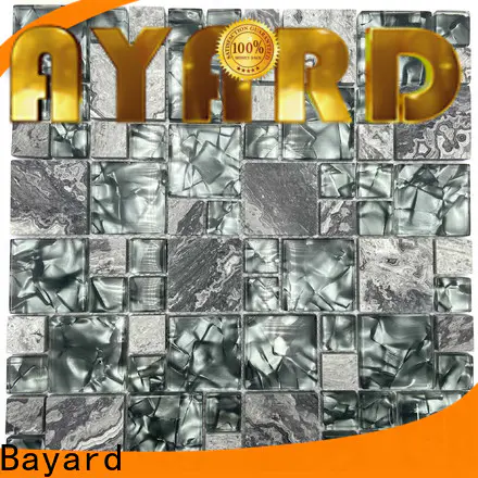 Bayard or blue glass mosaic tile in china for hotel lobby