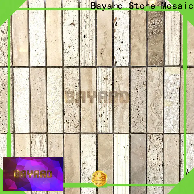 Bayard professional grey stone mosaic tiles supplier for foundation
