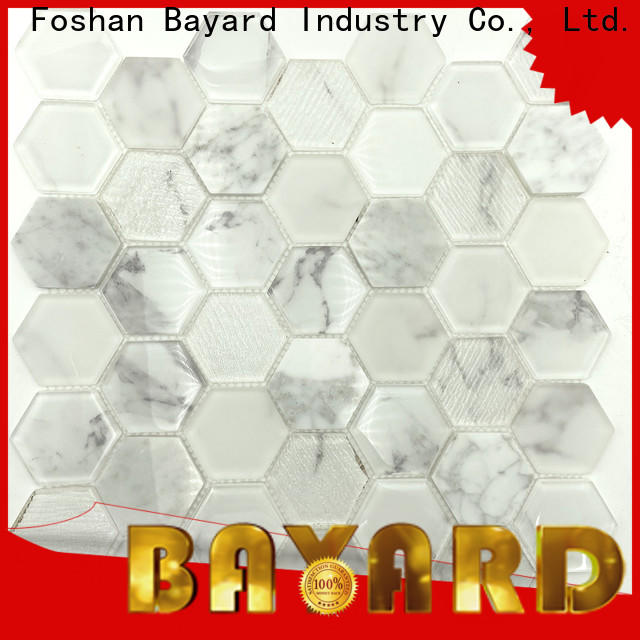Bayard new arrival green glass mosaic tiles supplier for foundation