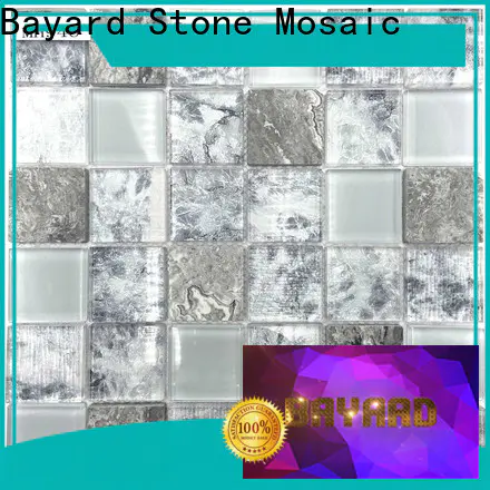 Bayard volakas clear glass mosaic tiles factory price for hotel lobby