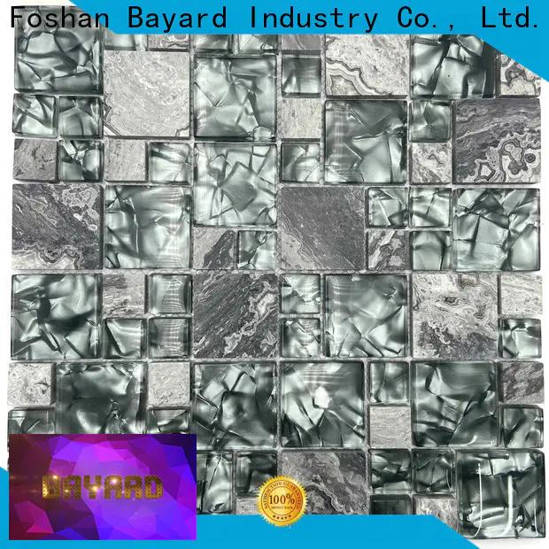 Bayard color clear glass mosaic tiles factory for foundation