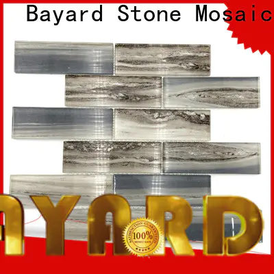 Bayard grey blue glass mosaic tile for foundation