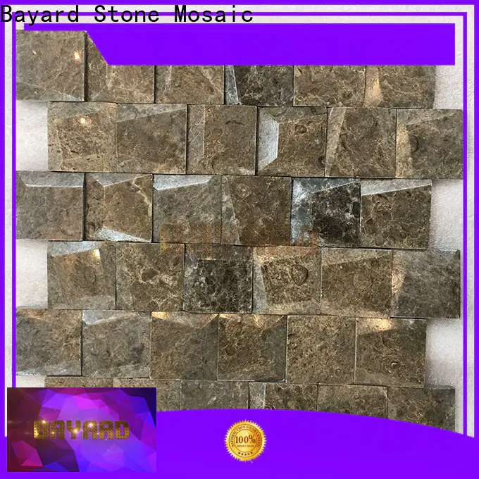 Bayard grey marble mosaic tile vendor for supermarket