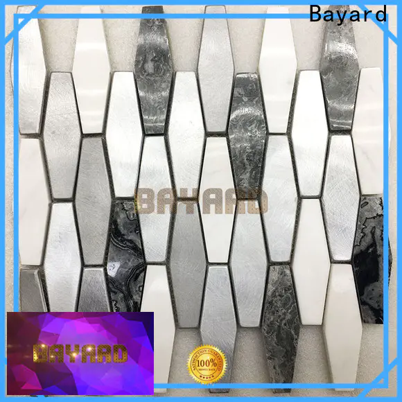 Bayard marble metal mosaic tiles grab now for hotel lobby