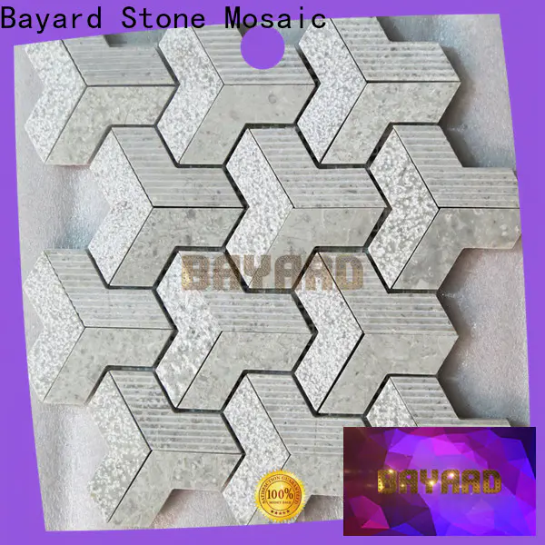 fashion design glass and stone mosaic tile round in china
