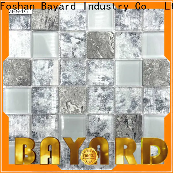 Bayard black glass mosaic tiles order now for decoration