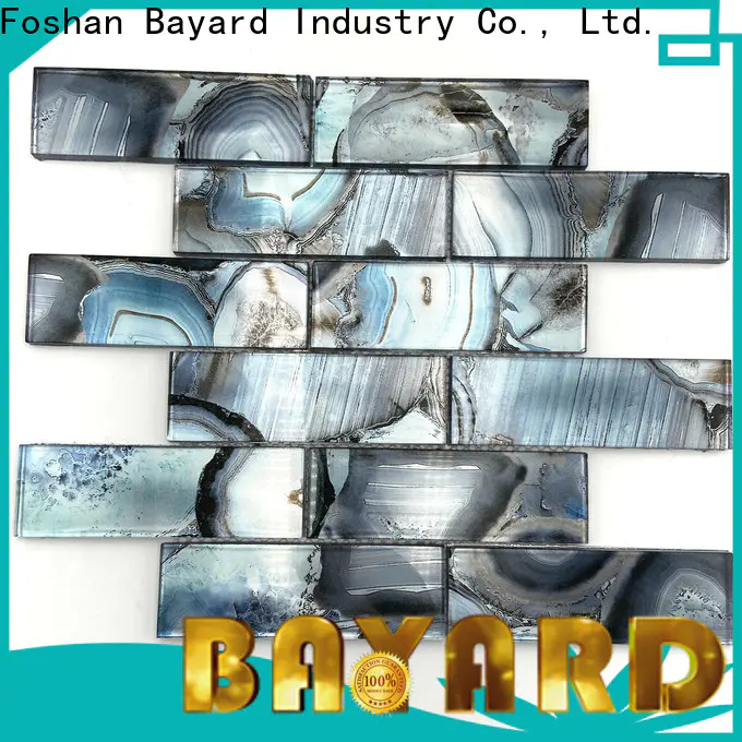 iridescent glass mosaic tile color factory for bathroom
