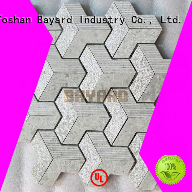 silver grey mosaic tiles chips for wall decoration Bayard