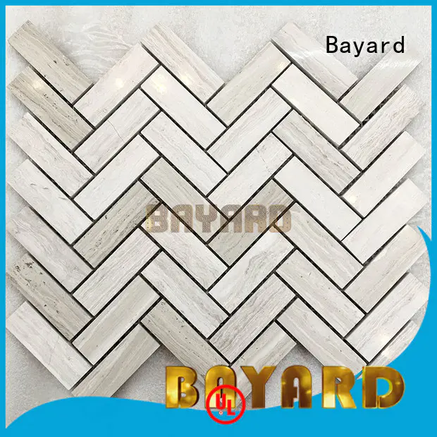emperador mosaic flooring mix for TV wall Bayard