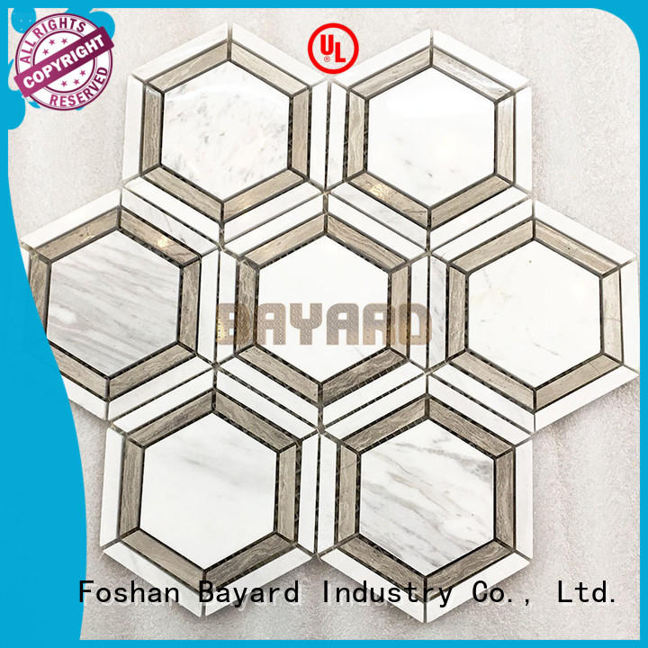 Bayard upscale 2x2 ceramic mosaic tile owner for wall decoration