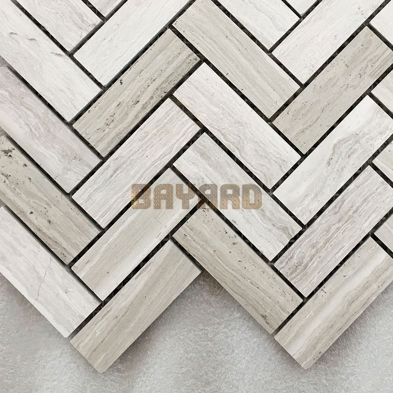 Light grey Line stone marble mosaic tiles light grey mosaic tiles marble natural stone mosaic wall tile