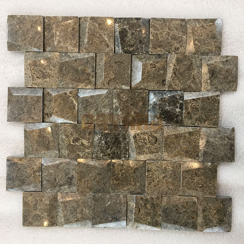 Spanish marble stone mosaic tiles brown mosaic tile stone wall mosaic stone mosaic bathroom tiles