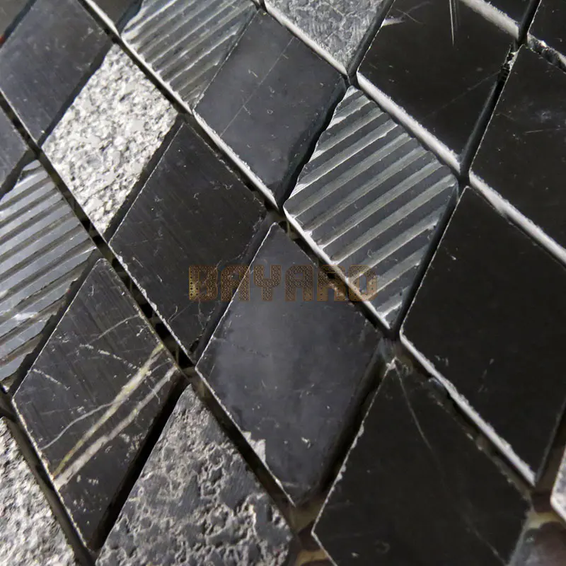 Marquina marble mosaic tiles Black Mosaic Wall Tiles black marble mosaic tile stone by stone mosaic tiles