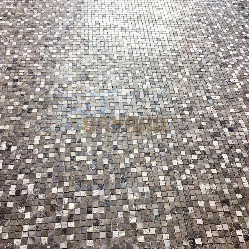 Dark Emperador marble mosaic tiles premium mosaics tile company AM302KT