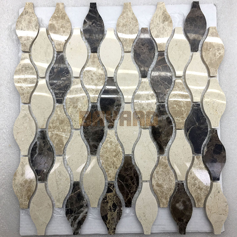 Many colours stone mosaic tiles mosaic tile supplies brown mosaic floor tile