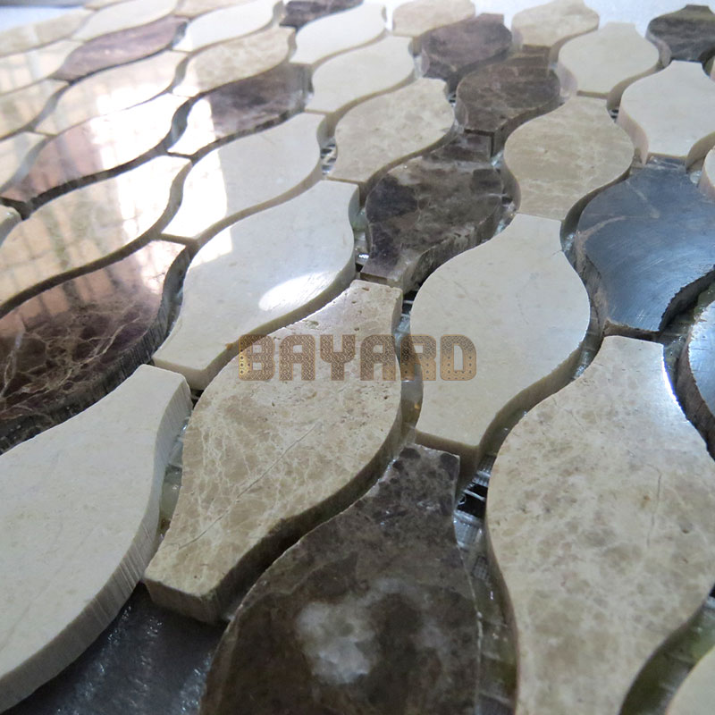 Many colours stone mosaic tiles mosaic tile supplies brown mosaic floor tile