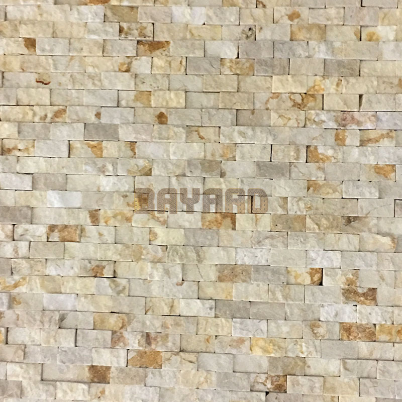 Beige stone mosaic tiles patterned mosaic tiles mosaic wall sandstone mosaic tiles