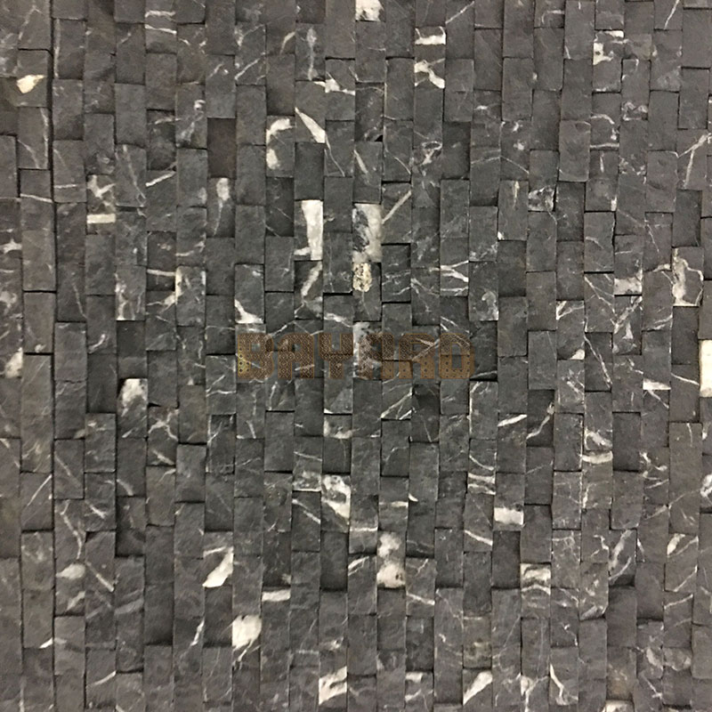 Black mosaic tile backsplash mosaic ceramic tile patterns AM308ZP