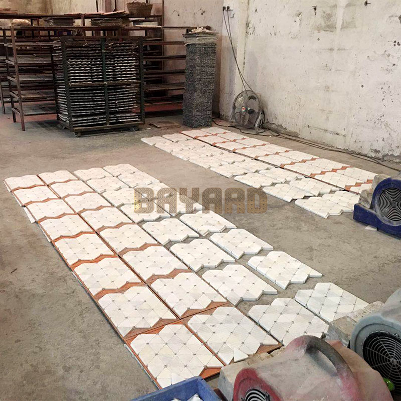 White stone mosaic mix glass tiles mosaic tile kitchen backsplash mosaic pattern floor tiles