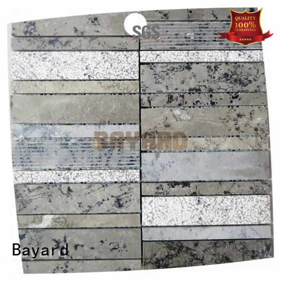 grey mosaic flooring stone for TV wall Bayard