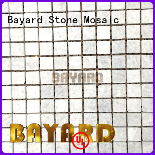 Bayard square blue mosaic floor tile supplier for hotel lobby