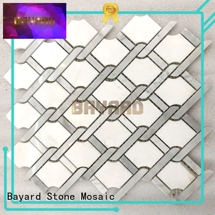 mysterious mosaic bathroom wall tiles metal supplier for hotel lobby
