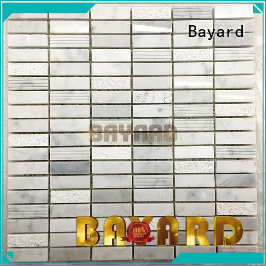 Bayard marquina mosaic bathroom floor tile for wholesale