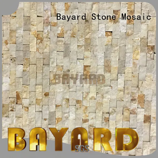 Bayard ceramic natural stone mosaic tiles in different shapes for bathroom