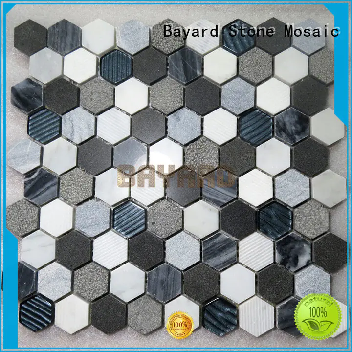 beige mosaic wall tiles supplier for supermarket Bayard