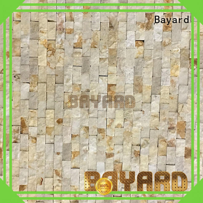 Bayard stone black marble mosaic tile for wall decoration
