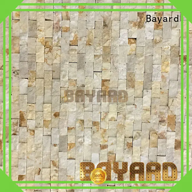 Bayard stone black marble mosaic tile for wall decoration