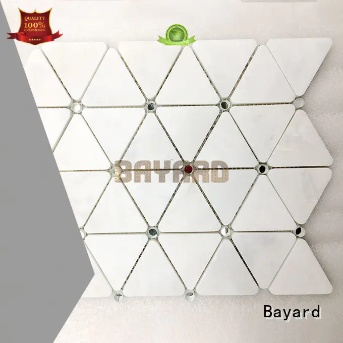 Bayard square rectangle mosaic tiles marketing for wall decoration