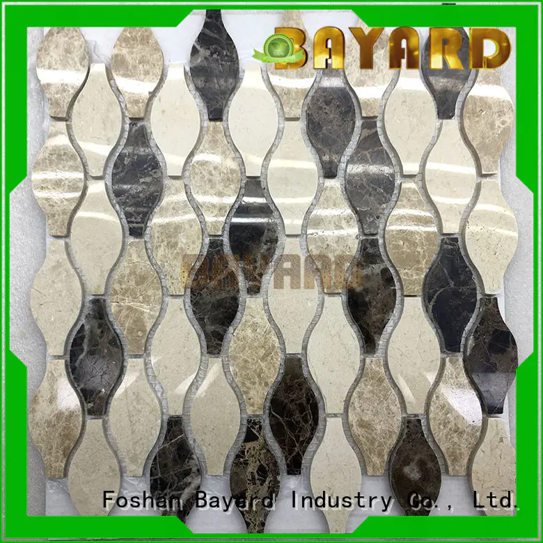 Bayard glossy metal mosaic tiles dropshipping for foundation