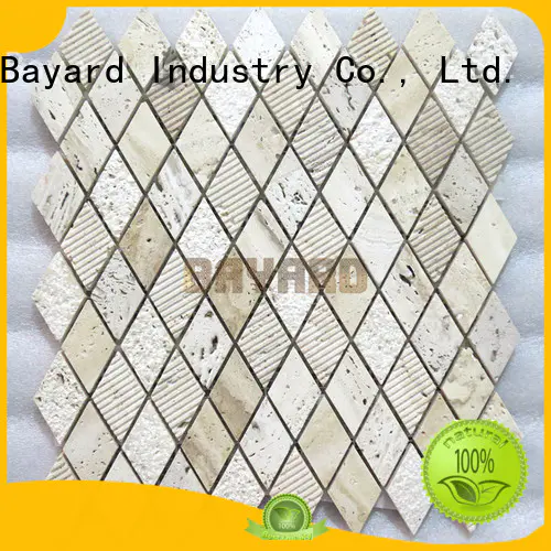 Bayard chic travertine mosaic floor tile factory price for decoration