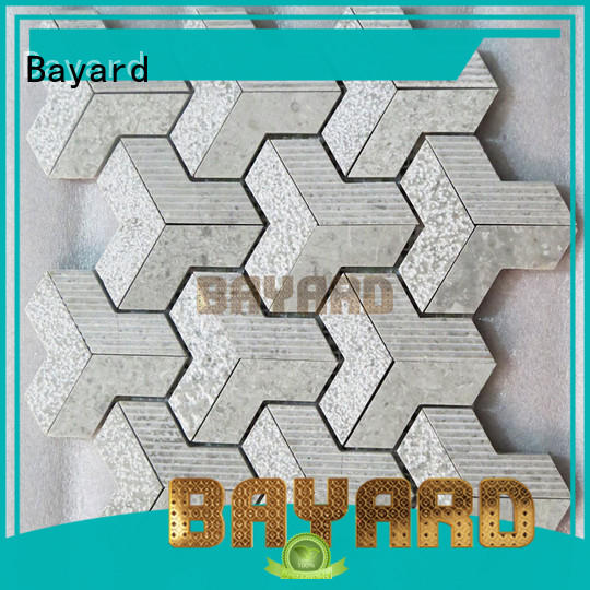 glossy stacked stone mosaic tile in china for wall decoration Bayard