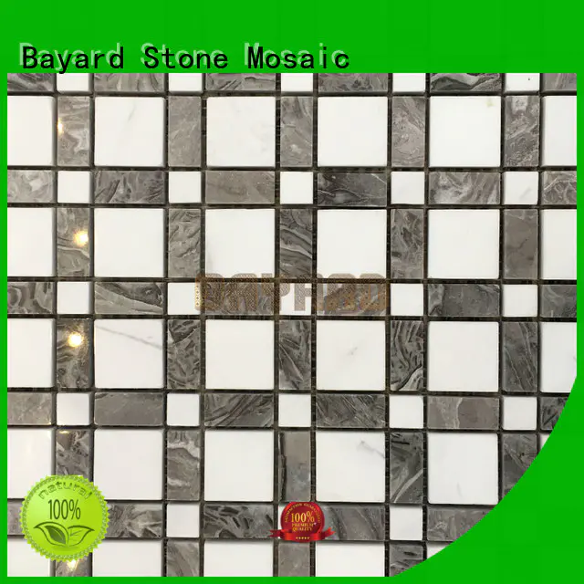 Bayard high reputation black and grey mosaic tiles factory price for foundation