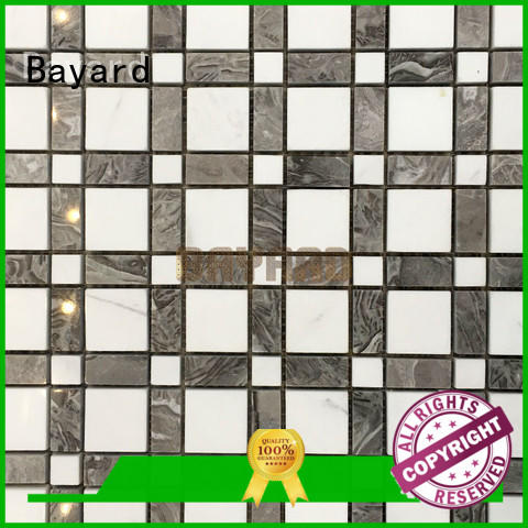 Bayard simple design black and silver mosaic tiles owner for hotel lobby